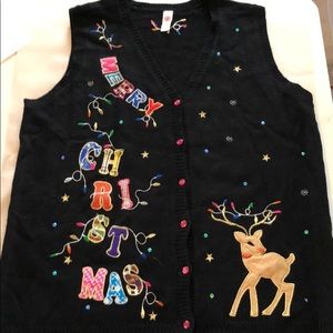 Cute/ugly Christmas vest 1X (16W)